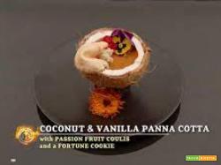 Coconut & vanilla panna cotta