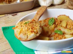 Cipolle e patate gratinate al forno