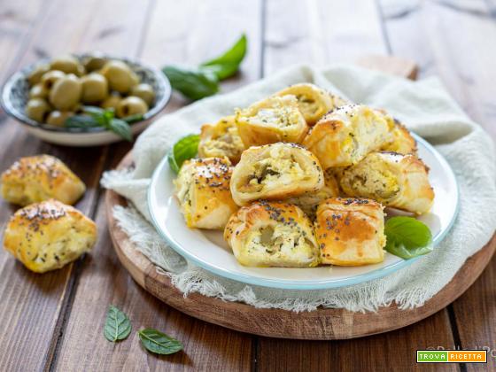 Salatini veloci con feta e olive