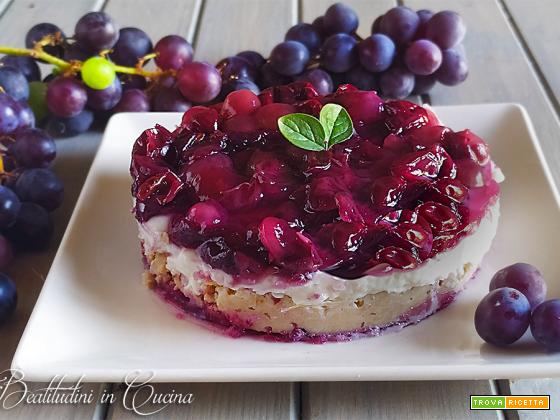 Cheesecake all’uva fragola