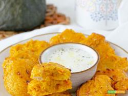 Frittelle di zucca leggere cotte in friggitrice ad aria