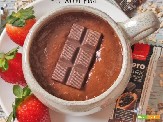 Cioccolata Calda di Porridge 4 Ingredienti Proteica Senza Zucchero