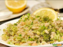 Orzo con Romanesco e ceci con semini vari