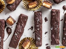Barrette al Caramello e Cioccolato | Homemade Vegan Twix Bars