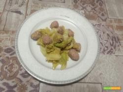 Verza con salsiccia