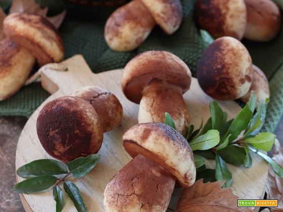 Funghi Porcini di Frolla e Cacao