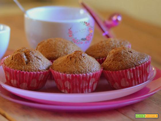 Muffin con impasto alla nutella (ricetta tradizionale e Bimby)