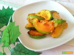 Zucchine tonde aromatizzate, semplici e veloci