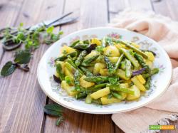 Asparagi e patate in padella