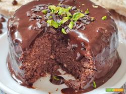 Mini Torta Proteica al Cioccolato Senza Cottura Glutine Lattosio