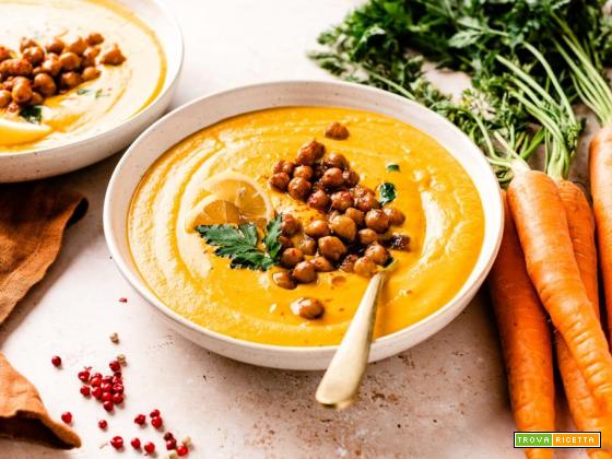 Crema di Carote e Patate Dolci | Vegan Carrot and Sweet Potato Soup
