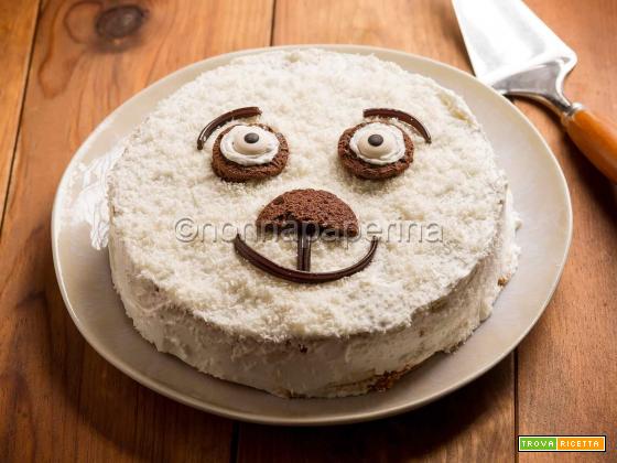 Torta orso polare o torta al cocco, un dessert simpatico