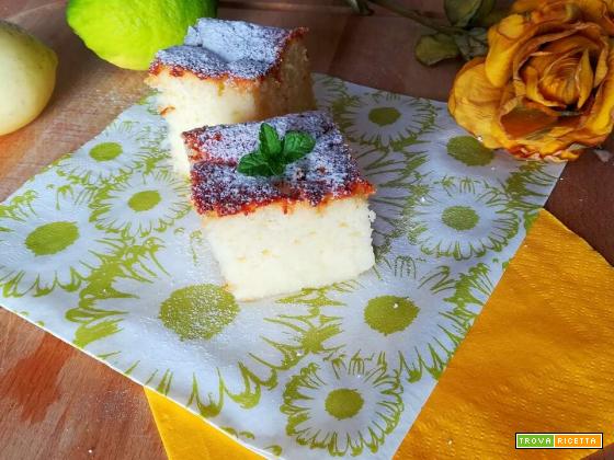 Torta magica limone e vaniglia: con o senza Bimby