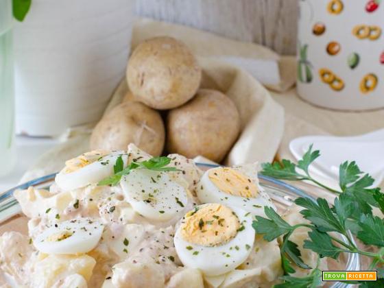 Insalata di patate tonnate con uova sode