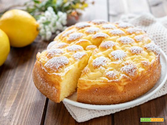 Torta trapunta con crema al limone
