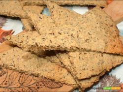 Crackers all’avena senza glutine con chia e lino