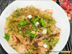 Scissor noodles con kimchi mayo e fagioli
