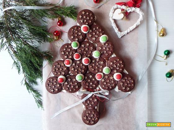 Albero di Natale di biscotti senza cottura