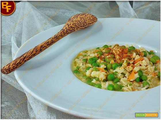Porridge salato con Carote e Piselli – zuppa di avena