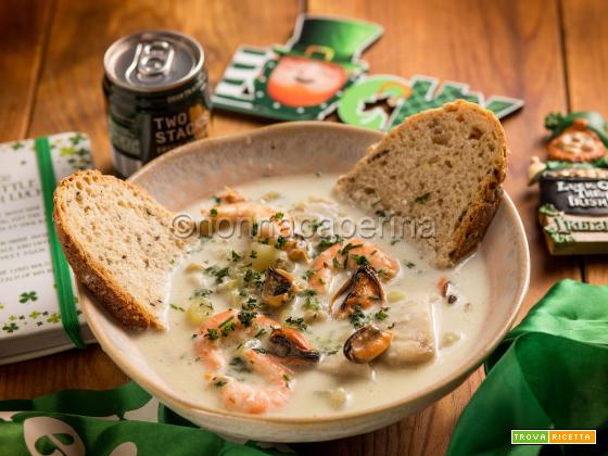 Seafood chowder, la zuppa di pesce della cucina irlandese