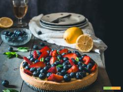 Crostata limone e frutti di bosco