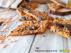 Crackers di lenticchie rosse