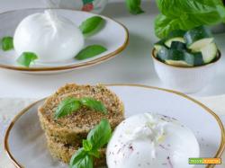 Burger di zucchine e patate con burrata Deliziosa