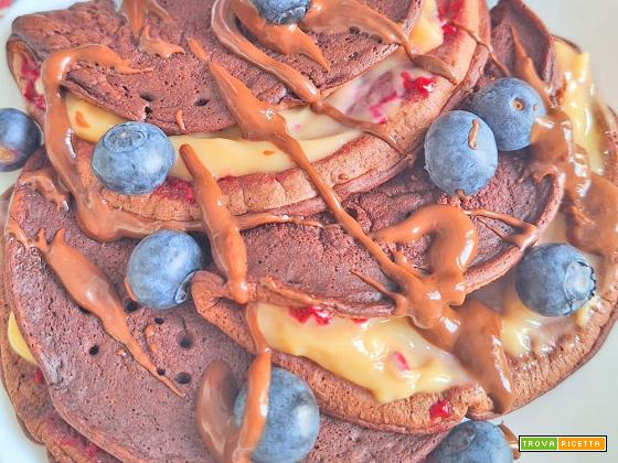 Crepes Pancake al Cacao 190 Calorie Proteici e Senza Glutine
