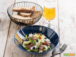 Insalata con arrosto di alce, un secondo intenso e leggero