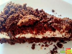 Sbriciolata fredda allo yogurt e nutella, senza cottura