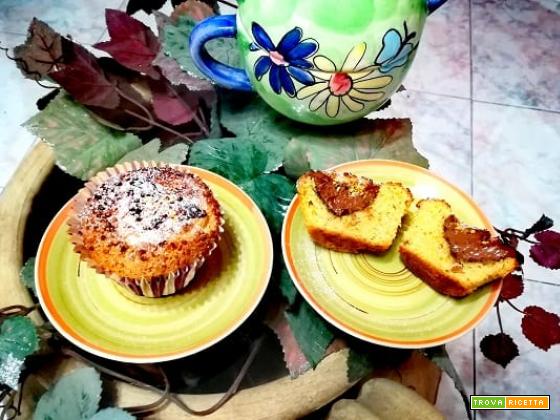 Muffin pistacchio e nutella senza glutine, con Bimby o senza