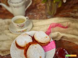 Alfajores peruanos con manjar de fresa (Perù)