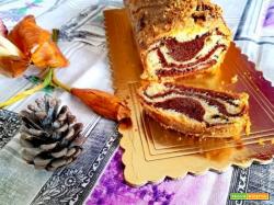 Plumcake zebrato senza glutine alle nocciole, con Bimby o tradizionale