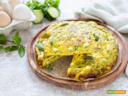 Frittata con zucchine e feta