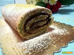 Rotolo pistacchio e nutella con e senza Bimby