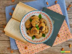 Polpette di melanzane con mandorle e basilico