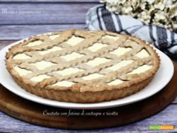 Crostata con di farina di castagne e ricotta