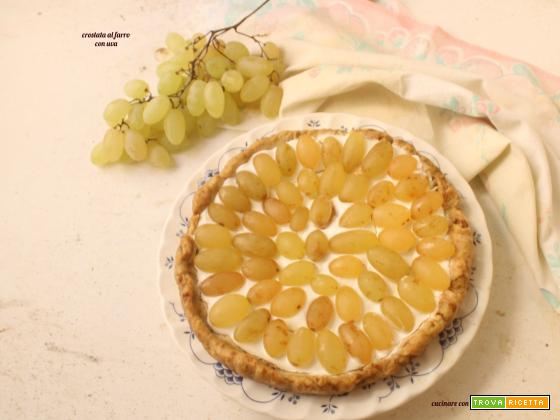 Crostata al farro con uva