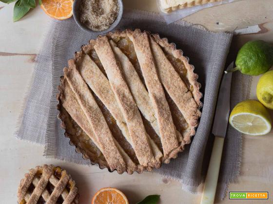 Crostata agli agrumi con farina di mandorle