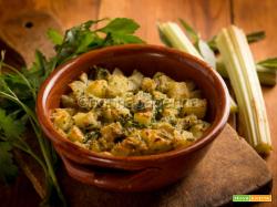 Patate al forno con cardi, un piatto rustico e saporito