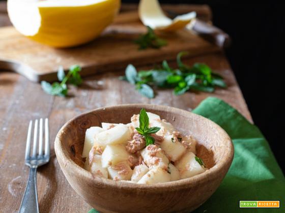 Insalata melone tonno e menta
