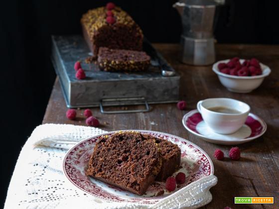 Plumcake cacao e lamponi