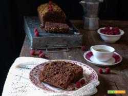 Plumcake cacao e lamponi