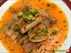 Paccheri integrali ripieni e annegati nella crema autunnale