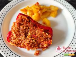 Peperoni ripieni di riso