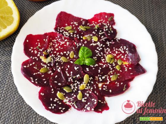 Carpaccio di rapa rossa