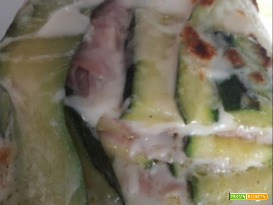 Parmigiana bianca di zucchine