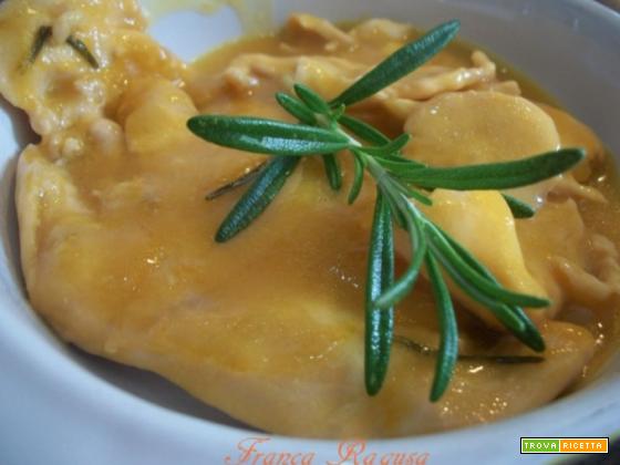 Scaloppine di pollo all’arancia