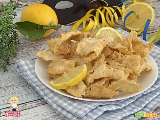 CHIACCHIERE al LIMONE Dolce di CARNEVALE