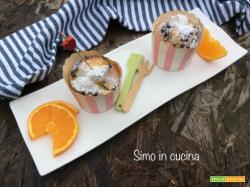 Muffin all’arancia con gocce di cioccolato